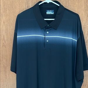 Ben Hogan Men's Black Gradient Polo Shirt - Classic Performance